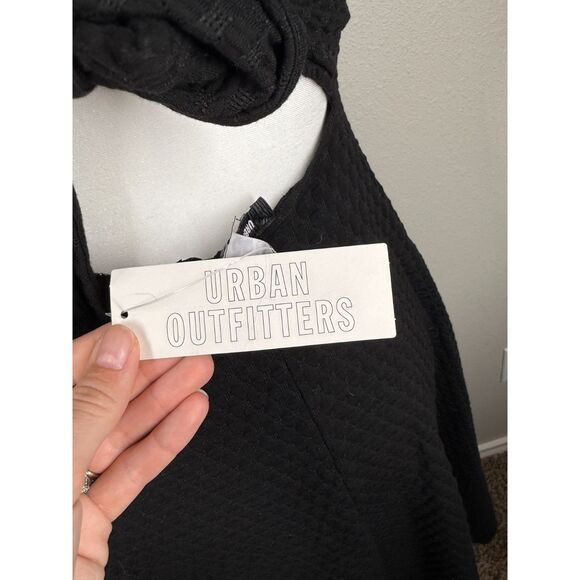 NWT Urban Outfitters Womens Black Strapless Dress Sz S Skater LBD Grunge - Picture 7 of 10